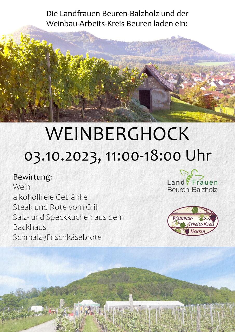 Weinberghock am 03.10.2023